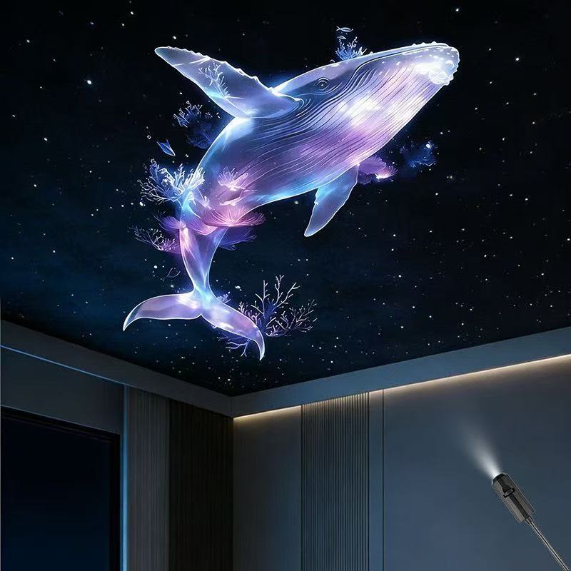 USB Star Galaxy Projector Night Light, Magical Ocean & Butterfly Pattern Projection Lamp, 360° Rotatable Portable Atmosphere Lamp for Bedroom, Car, Party Decor